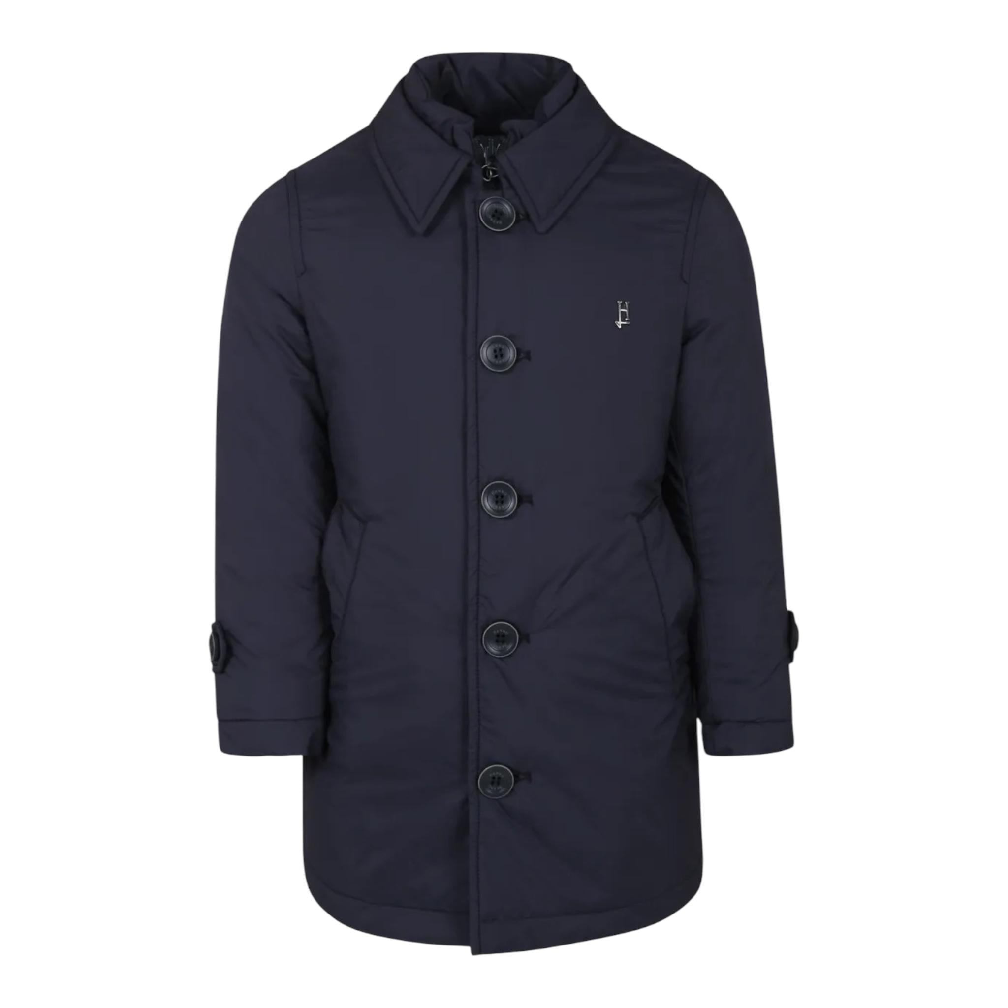 HERNO giubbino tinta unita con bottoni Blu per Bambino PI000156B12456Z BLU HERNO 