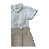 Le Bebe Completo 2 Pezzi Camicia-Bermuda per Neonato LBB5326 BIANCO/BEIGE LE BEBE 