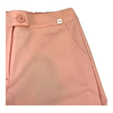 Manila Grace Pantalone Tinta Unita Modello Palazzo Rosa per Bambina