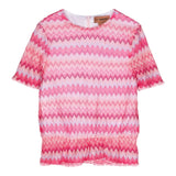 Missoni Camicia Mezza Manica Stampa Fantasia Rosa Per Bambina