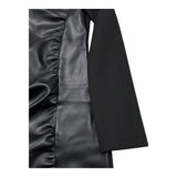 PATRIZIA PEPE abito manica lunga tinta unita in ecopelle Nero per Bambina 7A0508 NERO PATRIZIA PEPE 