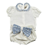 La Stupenderia Completo 2 Pezzi Camicia-Coulotte per Neonata TBCT60X73 BIANCO LA STUPENDERIA 