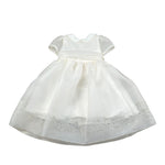 Childrenfashionatelier Abito Cerimonia Tinta Unita Mezza Manica per Neonata 201AB ROSA CHILDRENFASHIONATELIER 