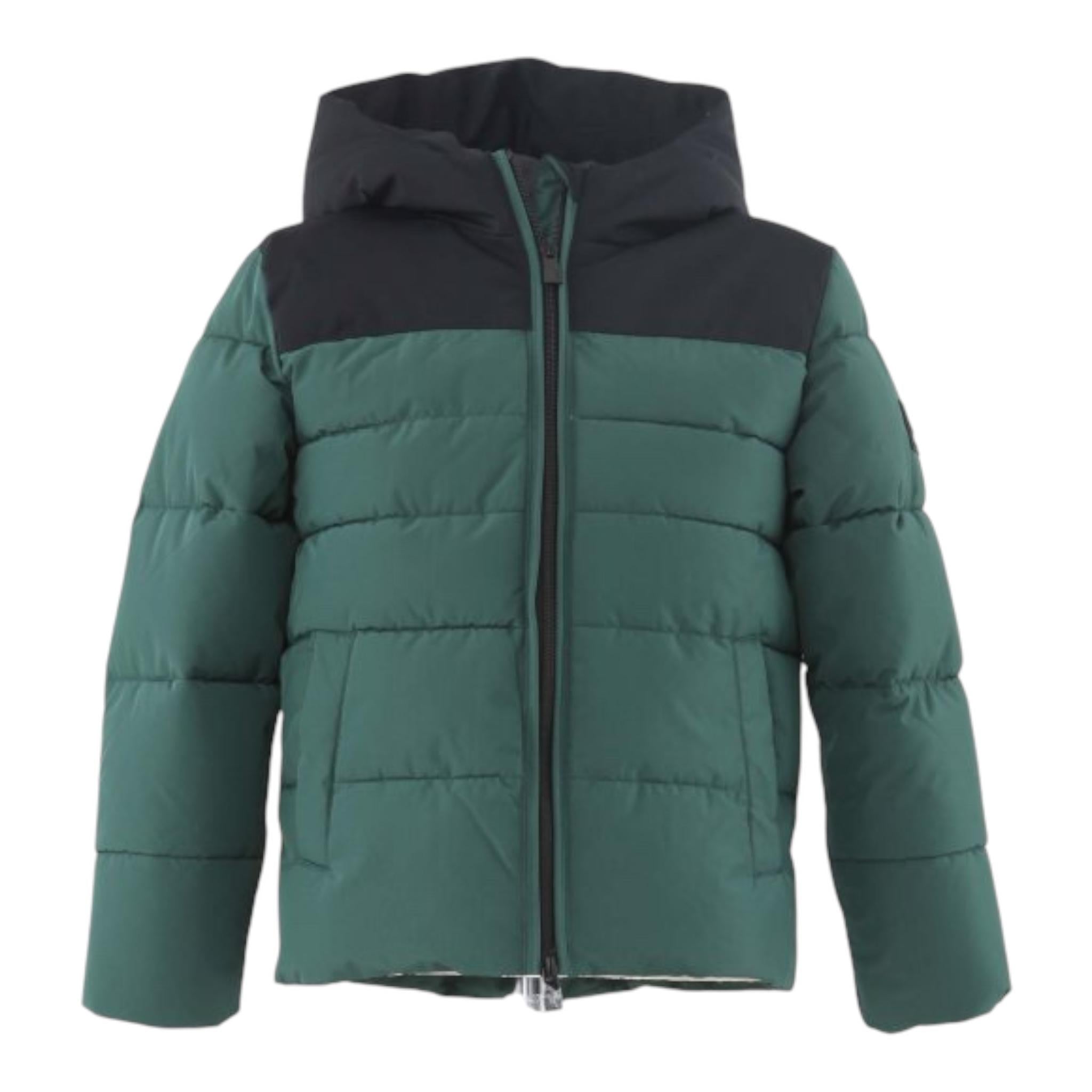 SUNS  giubbino bicolore con zip e cappuccio Verde/nero per Bambino GBS5305U VERDE/NERO SUNS 