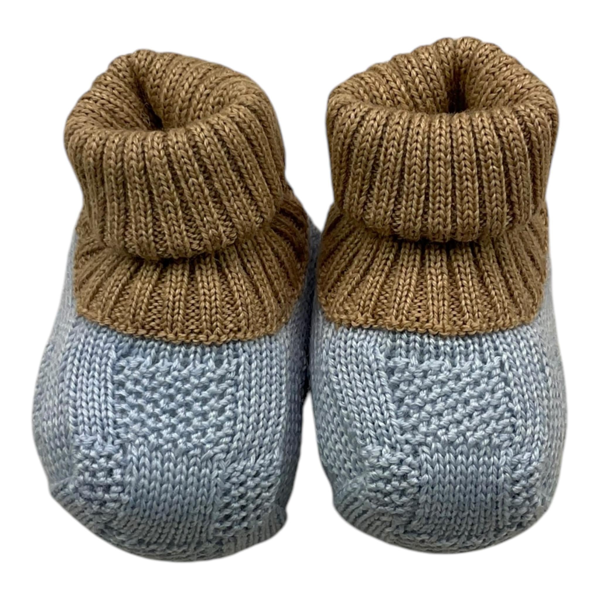 COLORI CHIARI babbucce bicolore Azzurro per Neonato MF757154 AZZURRO COLORI CHIARI 