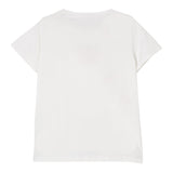Liu Jo T-Shirt Girocollo Tinta Unita con Paillettes per Bambina GA5018XXXX BIANCO LIU JO 
