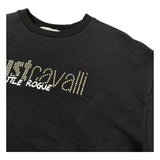 Just Cavalli Felpa Chiusa Girocollo Tinta Unita Modello Crop per Bambina JGP26174FE NERO JUST CAVALLI 