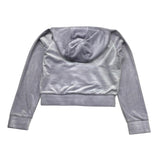 Juicy Couture Felpa Tinta Unita con Zip E Cappuccio per Bambina JBX6604 LILLA JUICY COUTURE 