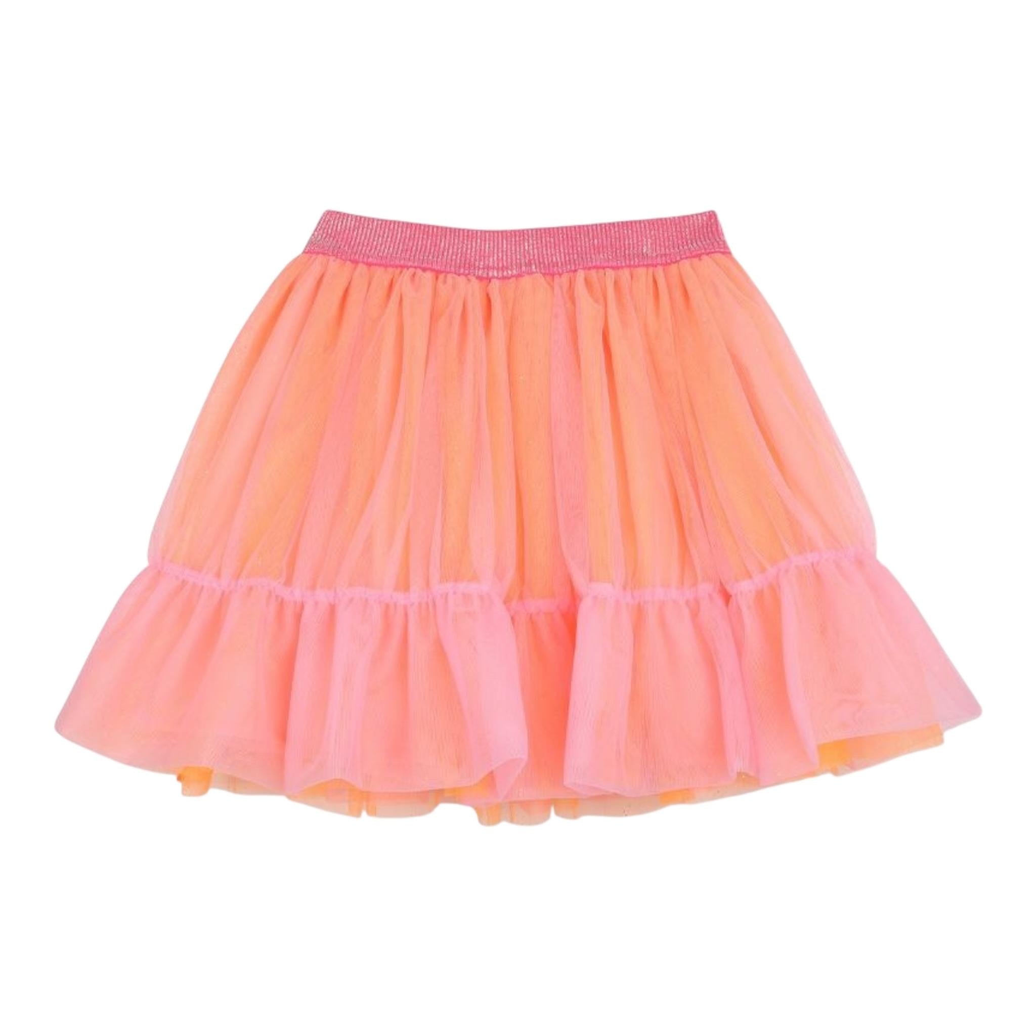 Billieblush Gonna Tinta Unita In Tulle con Applicazioni per Bambina U20862X ARANCIONE BillIEBLUSH 