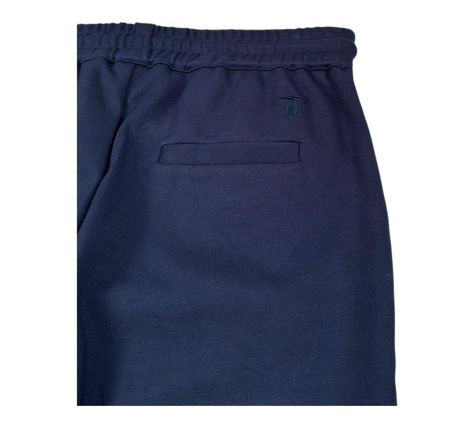 Trussardi Pantalone Tinta Unita con Elastico In Vita per Bambino TBP26059PA BLU TRUSSARDI 