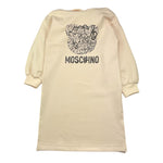 MOSCHINO abito modello felpa tinta unita con stampa Beige per Bambina HDV0GR BEIGE MOSCHINO 