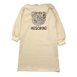 MOSCHINO abito modello felpa tinta unita con stampa Beige per Bambina HDV0GR BEIGE MOSCHINO 