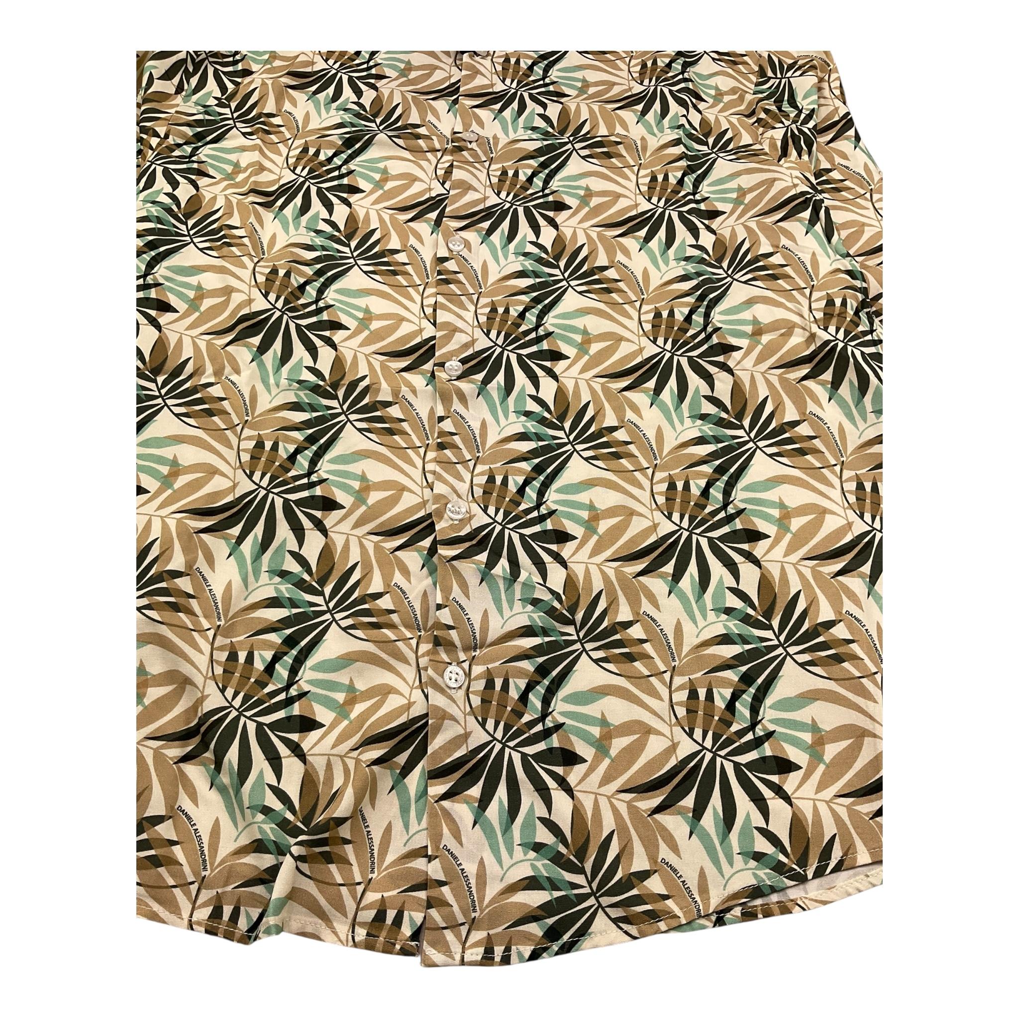 Daniele Alessandrini Camicia Manica Lunga Stampa Fantasia per Bambino 1235C00311 BEIGE DANIELE ALESSANDRINI 