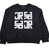 John Richmond Felpa Chiusa Girocollo Tinta Unita con Stampa per Bambino RBP26002FE NERO JOHN RICHMOND 