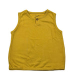 Play Up Canotta Girocollo Tinta Unita con Bottoni per Neonato PA011AQ10901 SENAPE PLAY UP 