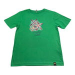 F**K T-Shirt Girocollo Tinta Unita con Stampa per Bambino FJ234105VE VERDE F**K 