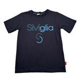 Siviglia T-Shirt Girocollo Tinta Unita con Stampa per Bambino SVJTS17206 BLU SIVIGLIA 
