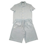 Daniele Alessandrini Completo 2 Pezzi Camicia-Bermuda Tinta Unita per Bambino 1236C00230 AZZURRO DANIELE ALESSANDRINI 