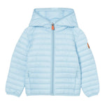 Save The Duck Giubbino Tinta Unita con Zip E Cappuccio per Neonato J30650 AZZURRO SAVE THE DUCK 