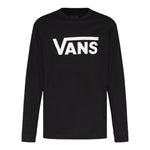VANS shirt girocollo tinta unita con stampa logo Nero per Bambino VN000XOIY28 NERO VANS 