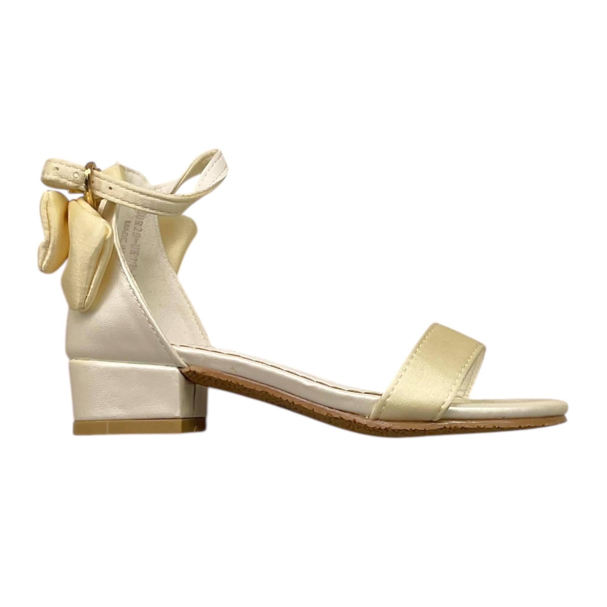 Angel'S Face Sandali Tinta Unita con Fiocco per Bambina ELSA HEELS AVORIO ANGEL'S FACE 