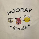 YATSI BABY completo 3pz pantalone-shirt-giubbino tinta unita con cappuccio bottoni e stampa Panna per Neonato 24431550 PANNA YATSI BABY 