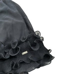 Liu Jo Top tinta unita con Balze Nero per Bambina GA4232 NERO LIU JO 