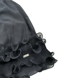 Liu Jo Top tinta unita con Balze Nero per Bambina GA4232 NERO LIU JO 