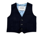 Cesare Paciotti Gilet Tinta Unita con Bottoni per Neonato GLP1126B BLU CESARE PACIOTTI 