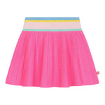 BillIEBLUSH gonna tinta unita con elastico in vita in contrasto Rosa per Bambina U20421 ROSA BillIEBLUSH 