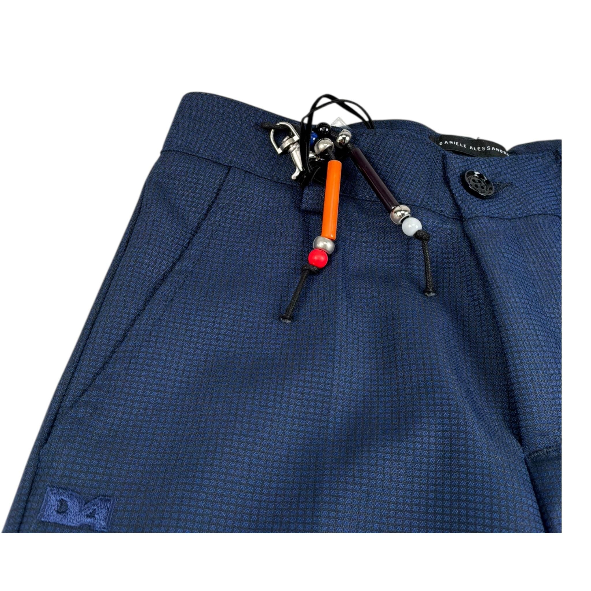 Daniele Alessandrini Pantalone Tinta Unita con Girovita Regolabile per Bambino 1235P00111 BLU DANIELE ALESSANDRINI 