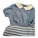 Juliana Completo 2 Pezzi Maglia-Salopette per Neonato 25202 AZZURRO POLVERE JULIANA 