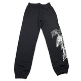 BUTNOT pantalone tuta tinta unita con stampa in contrasto Nero per Bambino B9498 NERO BUTNOT 