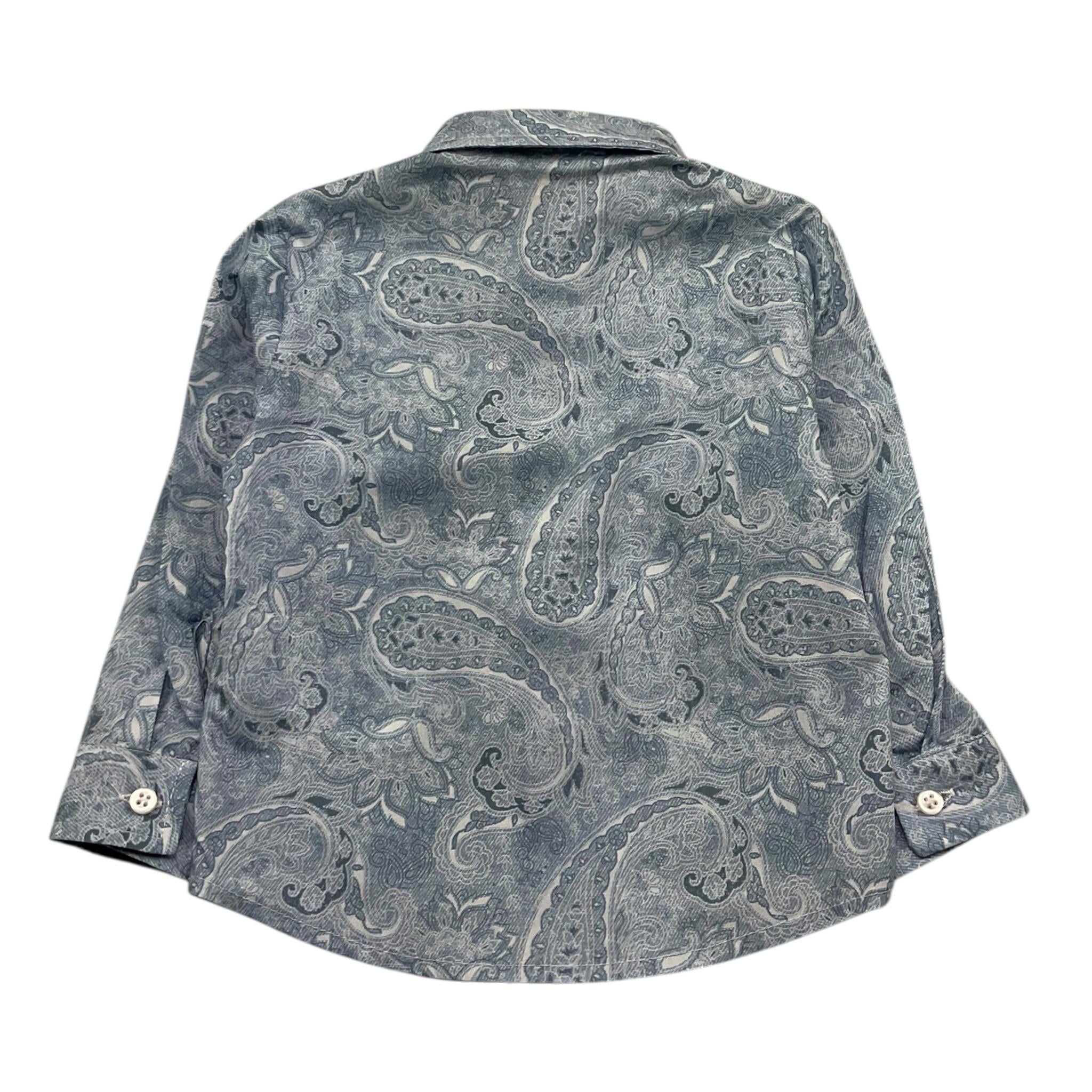 M+E' Camicia Manica Lunga Tinta Unita per Bambino UEM0529 AZZURRO M+E' 