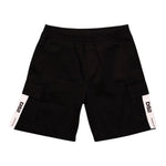 Dropseason2 Bermuda Tinta Unita con Stampa per Bambino K049 NERO DROPSEASON2 