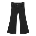 STELLA McCARTNEY jeans tinta unita con modello zampa Nero per Bambina TV6D40X NERO STELLA McCARTNEY 