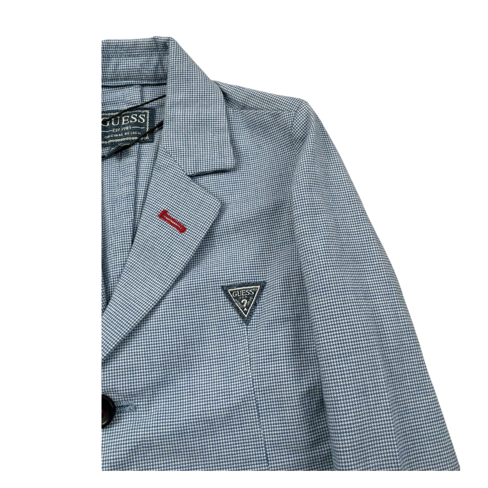 Guess Giacca Microfantasia Tinta Unita per Neonato N1RN02WDNY0 BLU GUESS 