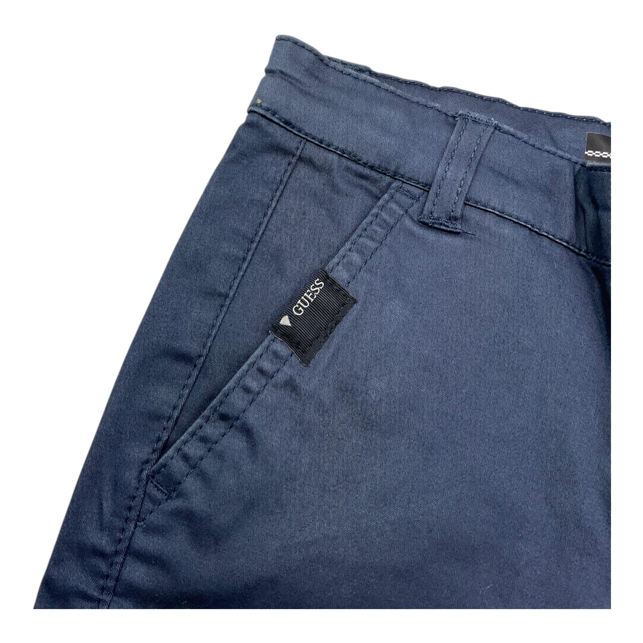 Guess Bermuda Tinta Unita con Girovita Regolabile per Bambino L71D58W7RQ0 BLU GUESS 