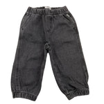 IL GUFO jeans tinta unit con elastico in vita Nero per Bambino A24PL427J0048 NERO IL GUFO 