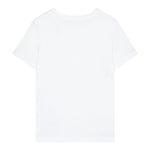 Calvin Klein T-Shirt Girocollo Tinta Unita con Logo per Bambino IU0IU0683 BIANCO CALVIN KLEIN 