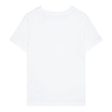 Calvin Klein T-Shirt Girocollo Tinta Unita con Logo per Bambino IU0IU0683 BIANCO CALVIN KLEIN 