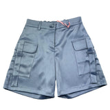 Vicolo Short Modello Bermuda Tinta Unita Con Elastico In Vita Celeste Per Bambina