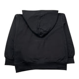 NEVER TOO felpa chiusa con cappuccio tinta unita con stampa in contrasto Nero per Bambino NT2108R NERO NEVER TOO 