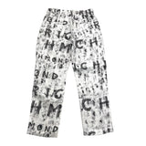 John Richmond Pantalone Tinta Unita Logato Bianco per Bambino