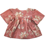 Zhoe & Tobiah Camicia Tinta Unita Con Fantasia  Rosa Per Bambina