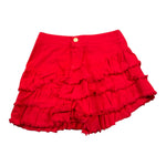 Lu Lu By Miss Grant Gonna tinta unita Asimmetrica Rosso per Bambina LL608 ROSSO LU LU BY MISS GRANT 