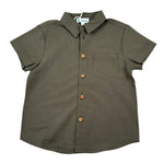 Lalalu' Camicia Mezza Manica tinta unita Verde per Bambino CML150PBX VERDE LALALU' 