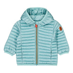 Save The Duck Giubbino Tinta Unita con Zip E Cappuccio per Bambino J32197G VERDE ACQUA SAVE THE DUCK 