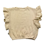 PETIT INDI maglia smanicata tinta unita Panna per Neonata AW24BK4807 PANNA PETIT INDI 