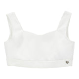 Monnalisa Top Tinta Unita  per Bambina 71E302 BIANCO MONNALISA 